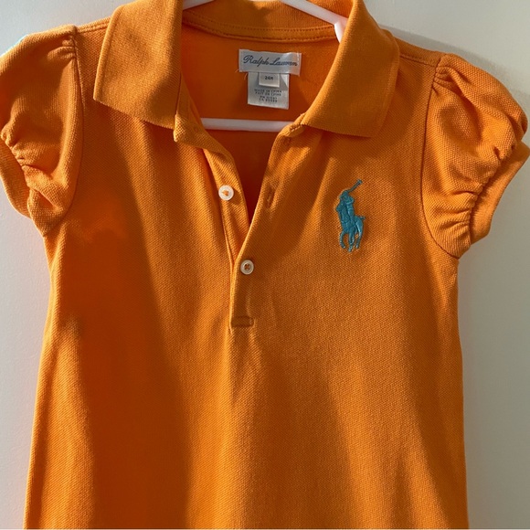 Ralph Lauren Vibrant Orange Polo Dress - Picture 5 of 6